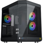 Xigmatek Cubi Black , 6x ���-������������� RGB FANS , Full Tempered glass