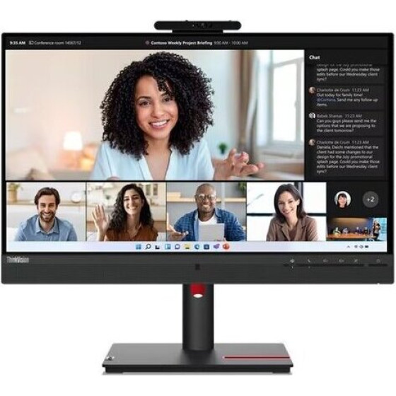 Lenovo Monitor Thinkvision T24mv-30 23.8'' Fhd IPS, Slim Bezel, HDMi, Display Port, USB+USB-C, Ethernet,Height adjustable, 3YEarsw - (63D7UAT3EU)