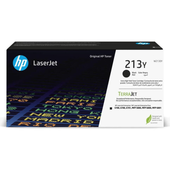 HP 213Y Toner Laser Black - (W2130Y)