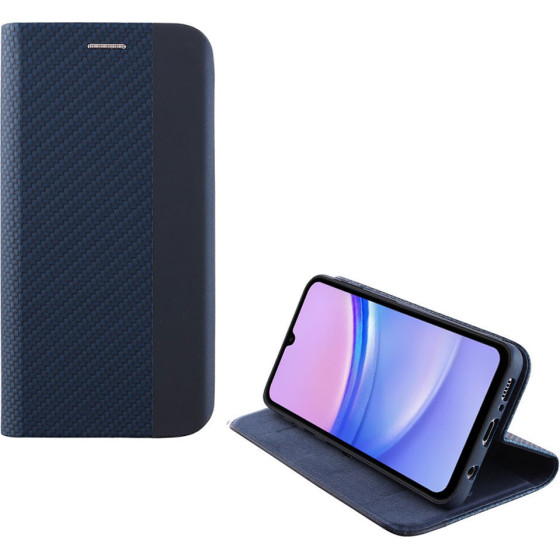 Idol 1991 ���� Samsung A15 4G A155/A15 5G A156 6.4'' Elite ANTI-Rfid Book Stand BLUE