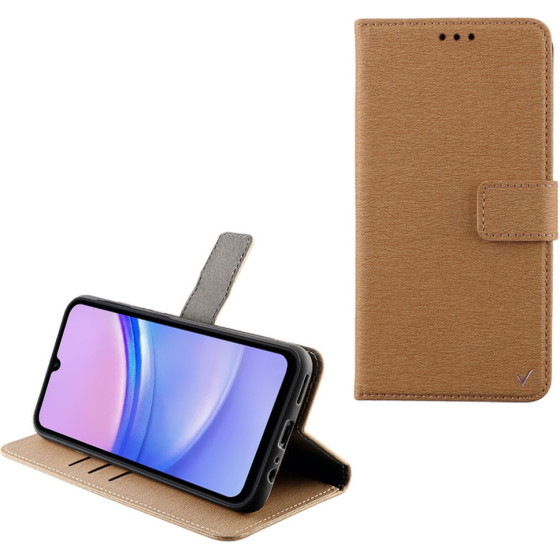 Volte-Tel ���� Samsung A15 4G A155/A15 5G A156 6.4'' Allure Magnet Book Stand Clip GOLD