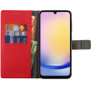 Volte-Tel ���� Samsung A25 5G A256 6.5'' Allure Magnet Book Stand Clip RED