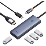 Baseus 6in1 Hub Ultrajoy USB-C Do HDMI4k@60hz+4xUsb 3.0+Pd Space Grey - (B00052807813-01)