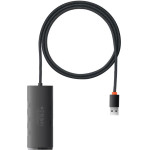 Baseus Hub 4in1 Lite Series Usb To 4x Usb 3.0, 1m Black - (WKQX030101)