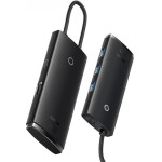 Baseus Lite Series Hub 5w1 USB-C To 3x Usb 3.0 + USB-C + Hdmi (black) - (WKQX040001)