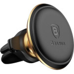 Baseus Magnetic Air Vent Car Mount Holder With Cable Clip Gold - (C40141201G13-00)