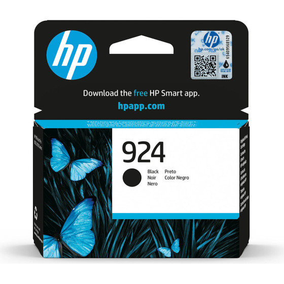 HP 924 Black Original Ink Cartridge - (4K0U6NE)