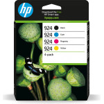 HP 924 Cmyk Original Ink Cartridge 4-Pack - (6C3Z1NE)