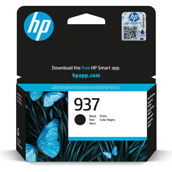 HP 937 Black Original Ink Cartridge - (4S6W5NE)