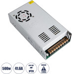 GloboStar ��������� ����������� Pelv ��� �������� Led 500W 41.6A - Ac 220-240V �� Dc 12V - IP20 �21 x �11 x �5cm - 2 ������ ������� - (73038)