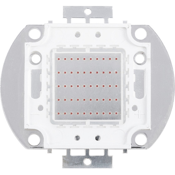 GloboStar ������ ������ Led Cob Bridgelux 50W 2500lm Dc 20-24V - �5.6 x �5.2 x �0.6cm - ������� - 2 ������ ������� - (73768)