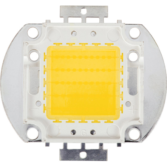GloboStar ������ ������ Led Cob Bridgelux 50W 4000lm Dc 28-32V - �5.6 x �5.2 x �0.6cm - ����� ����� 2700K - 2 ������ ������� - (73765)