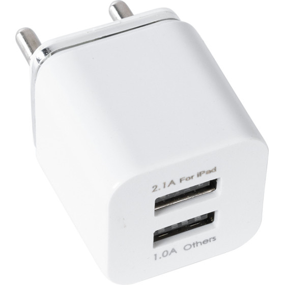 GloboStar ��������� ������ Charger 1x Type-A Usb Port 1.0 & 1x Type-A Usb Port 2.1 For Ipad Dc 5V 3.1A Max 15W - (79701)