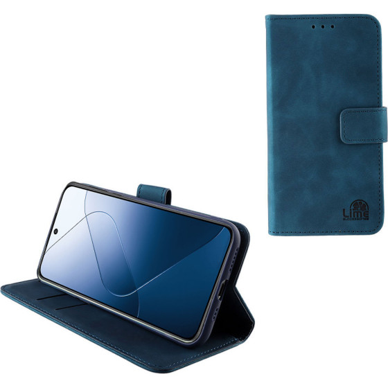 Lime ���� Xiaomi 14 5G 6.36'' Essential Magnet Book Stand Clip Dark BLUE