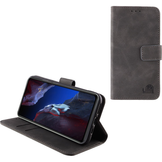 Lime ���� Xiaomi Poco F5 Pro 5G 6.67'' Essential Magnet Book Stand Clip GREY