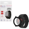 Volte-Tel Tempered Glass Samsung Watch 5 Pro R920 45mm 1.4'' 9H 0.30mm Pc Edge Cover With Key 3D Full Glue Full Cover BLACK - (5205308356216)