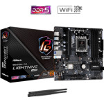 Asrock Mb Socket Amd AM5, Cs Amd B650, 4 Dimm Sockets DDR5, HDMI/DP, 2.5 Gigabit LAN, MICRO-ATX, 3YW. - (B650M Pg Lightning WIFI)