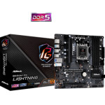 Asrock Mb Socket Amd AM5, Cs Amd B650, 4 Dimm Sockets DDR5, HDMI/DP, 2.5 Gigabit LAN, MICRO-ATX, 3YW. - (B650M Pg LIGHTNING)