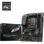 MSI Mb Pro B760-P DDR4 II, Socket Intel LGA1700 14th/13th/12th Gen CPU, Cs Intel B760, 4 Sockets DDR4, DP/HDMI, 2.5 Gigabit LAN, ATX, 3YW. - (911-7E29-001)
