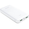 Puro White Power Bank 20000mAh 2USba + 1 USB-C 12W Li-Poly Pack Fsc White - (PWFCBB200P2WHI)