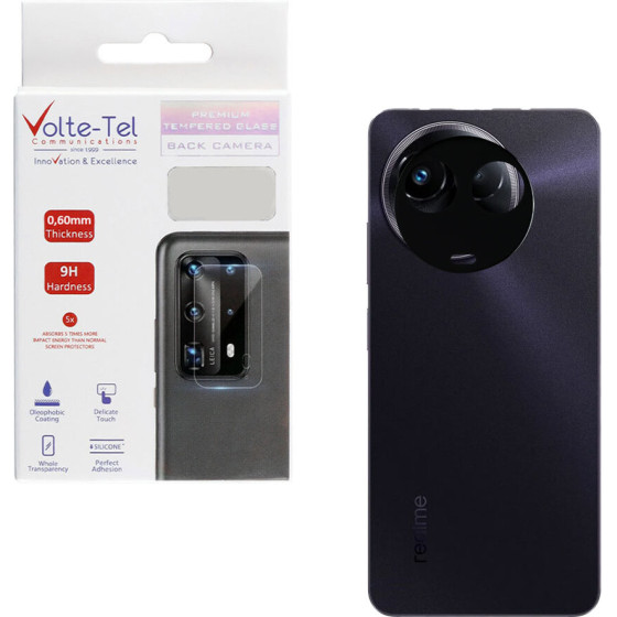 Volte-Tel Tempered Glass Realme 11 5G 6.72'' 9H 0.25mm 3D Curved For Camera BLACK