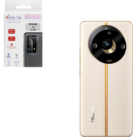 Volte-Tel Tempered Glass Realme 11 6.43'' 9H 0.25mm 3D Curved For Camera BLACK