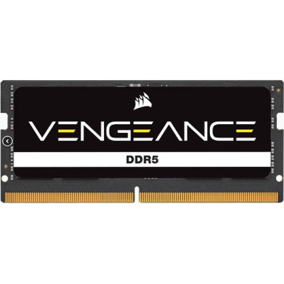 Corsair Memory Corsair Ram Sodimm XMS5 16GB DDR5, 5600Hz, Latency 48-48-48-90, 1.1V, Vengeance DDR5, BLACK, LTW. - (CMSX16GX5M1A5600C48)
