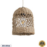 GloboStar Ecuador Boho �������� ��������� ������ �������� 1 x E27 AC220-240V IP20 - �20 x �25cm - ���� Seagrass - ���� ������ ������� - 5 ������ ������� - (02121)
