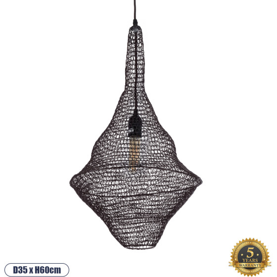GloboStar Kentucky Vintage �������� ��������� ������ �������� 1 x E27 AC220-240V IP20 - �35 x �60cm - ������ ���� ��������� ������ - 5 ������ ������� - (01872)