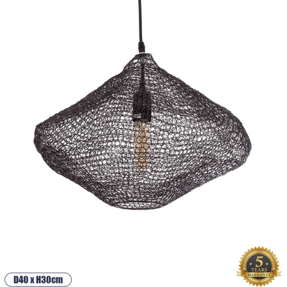 GloboStar Kentucky Vintage �������� ��������� ������ �������� 1 x E27 AC220-240V IP20 - �40 x �30cm - ������ ���� ��������� ������ - 5 ������ ������� - (01863)
