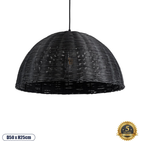 GloboStar Montana Boho �������� ��������� ������ �������� 1 x E27 AC220-240V IP20 - �50 x �25cm - ����� ������� ������ ������� - 5 ������ ������� - (02383)