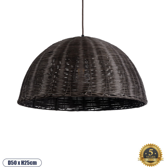 GloboStar Montana Boho �������� ��������� ������ �������� 1 x E27 AC220-240V IP20 - �50 x �25cm - ������ ���� ������� ������ ������� - 5 ������ ������� - (02381)