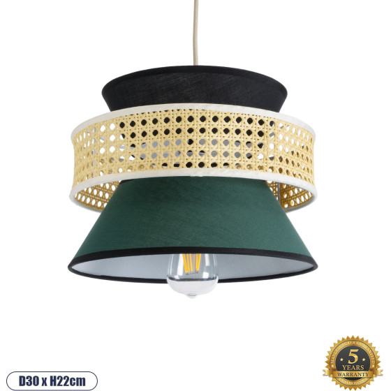 GloboStar Saige Boho �������� ��������� ������ �������� 1 x E27 AC220-240V IP20 - �30 x �22cm - ���� ������� ������ �� ������� ��� ����� ���������� ������ - 5 ������ ������� - (01915)
