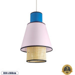 GloboStar Saige Boho �������� ��������� ������ �������� 1 x E27 AC220-240V IP20 - �30 x �48cm - ���� ������� ������ �� ��� ��� ���� ���������� ������ - 5 ������ ������� - (01921)
