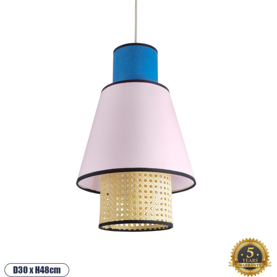GloboStar Saige Boho �������� ��������� ������ �������� 1 x E27 AC220-240V IP20 - �30 x �48cm - ���� ������� ������ �� ��� ��� ���� ���������� ������ - 5 ������ ������� - (01921)