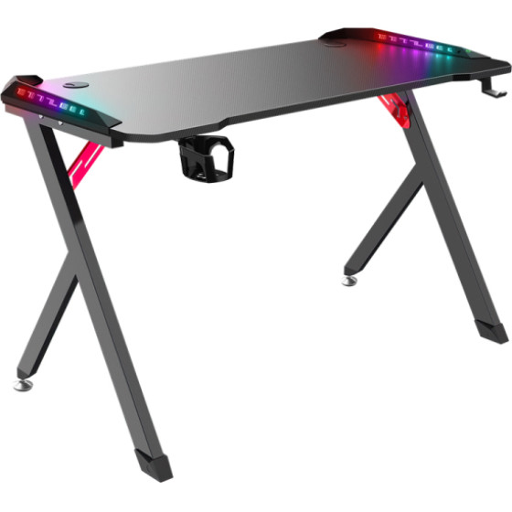 Defender Gaming Desk Table Rgb Spirit Black - (64389)