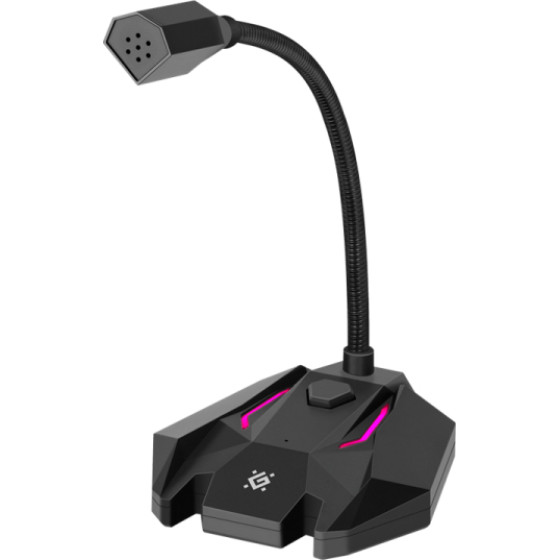 Defender Gaming Stream Microphone Tone Gmc 100 Led 1.5m Black - (64610)