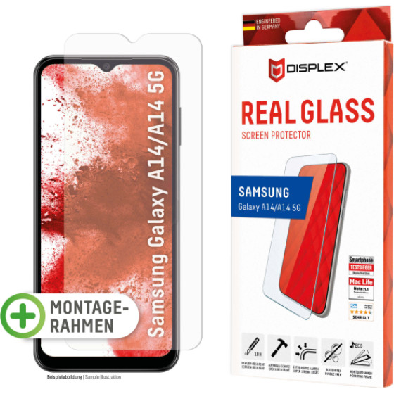 Displex Real Glass 2D Samsung A14 4G / A14 5G - (01800)