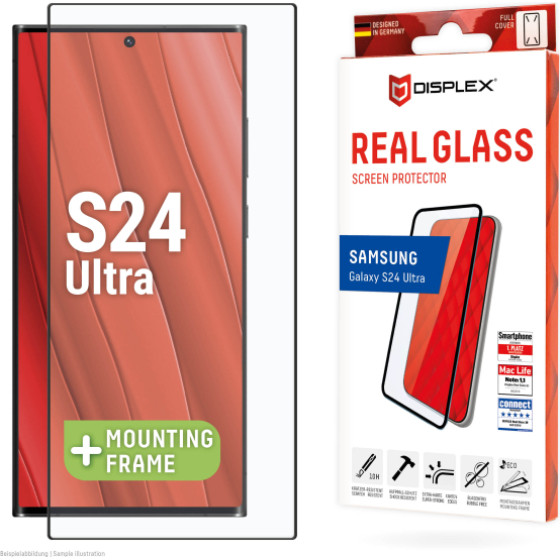 Displex Real Glass 3D Curved Samsung S24 Ultra Black - (01899)