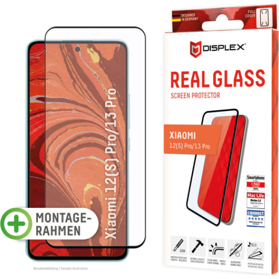 Displex Real Glass 3D Curved Xiaomi 12S Pro/13 Pro Black - (01811)