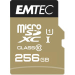 Emtec Memory Card Microsd UHS-I U1 Elite Gold 256GB Class 10 - (ECMSDM256GHC10)