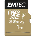 Emtec Memory Card Microsd USH-I U3 Speedin Pro A2 1TB Class 10 - (ECMSDM1TXC10SP)