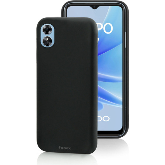 Fonex Tpu Case 0.6mm Oppo A17 Black Backcover - (BLK1617B)