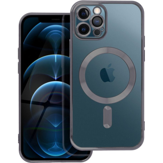 Is Tpu Mag Electro Iphone 12 Pro Trans Black Backcover - (MAGETPUIP12P)