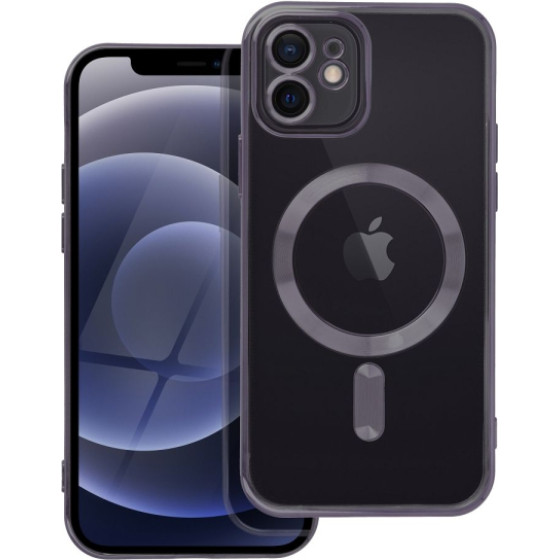 Is Tpu Mag Electro Iphone 12 Trans Black Backcover - (MAGETPUIP12)