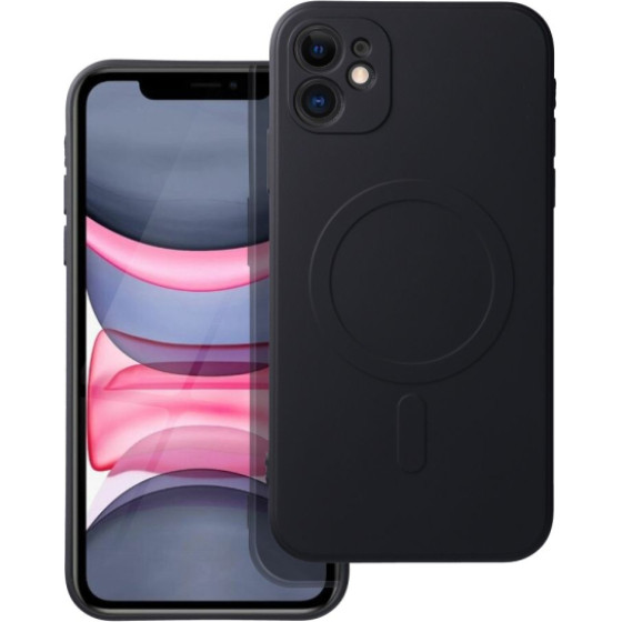 Is Tpu Silicone Mag Iphone 11 Black Backcover - (SILMAGIP11B)