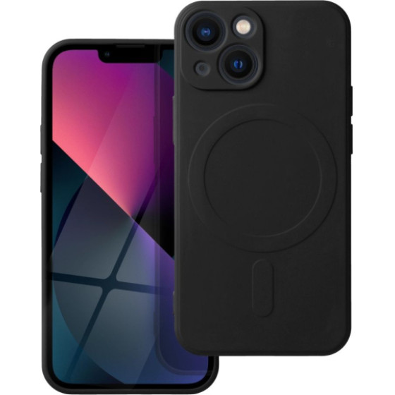 Is Tpu Silicone Mag Iphone 13 Mini Black Backcover - (SILMAGIP13MB)