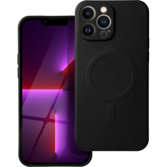 Is Tpu Silicone Mag Iphone 13 Pro Max Black Backcover - (SILMAGIP13PMB)
