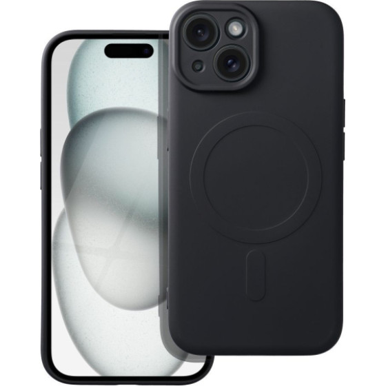 Is Tpu Silicone Mag Iphone 15 Black Backcover - (SILMAGIP15B)