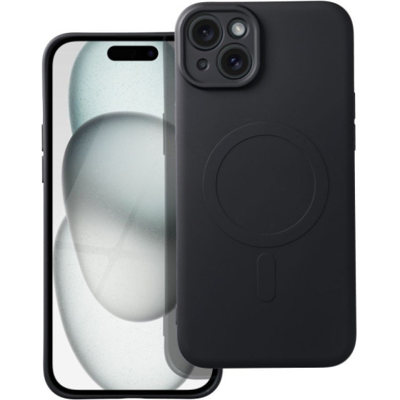 Is Tpu Silicone Mag Iphone 15 Plus Black Backcover - (SILMAGIP15PB)